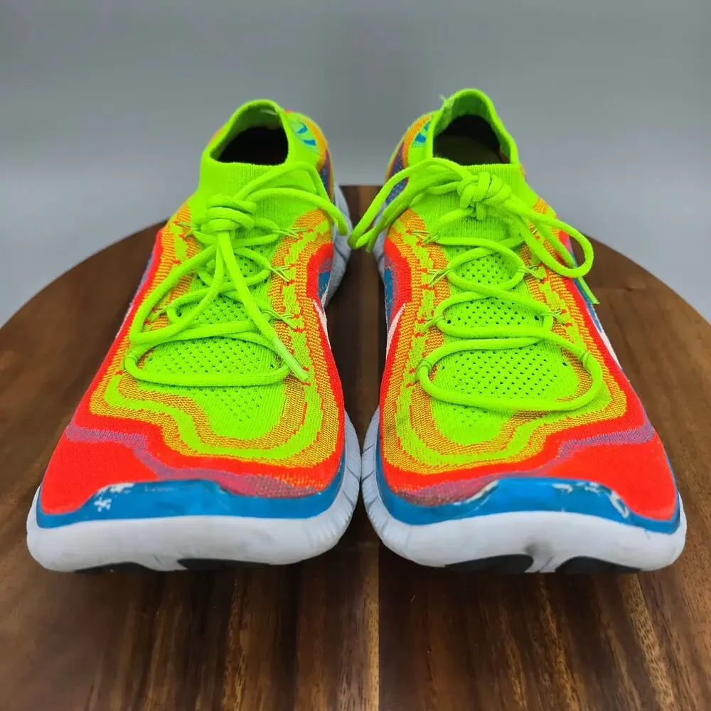 Nike Free Flyknit 5.0 Shoes Mens 13 Electric Rainbow Running Sneakers ONE INSOLE